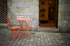 photo couleur de la rue du salé à quimper